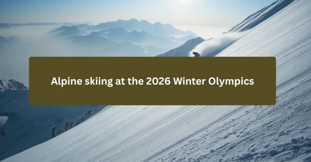 Alpine skiing at the 2026 Winter Olympics