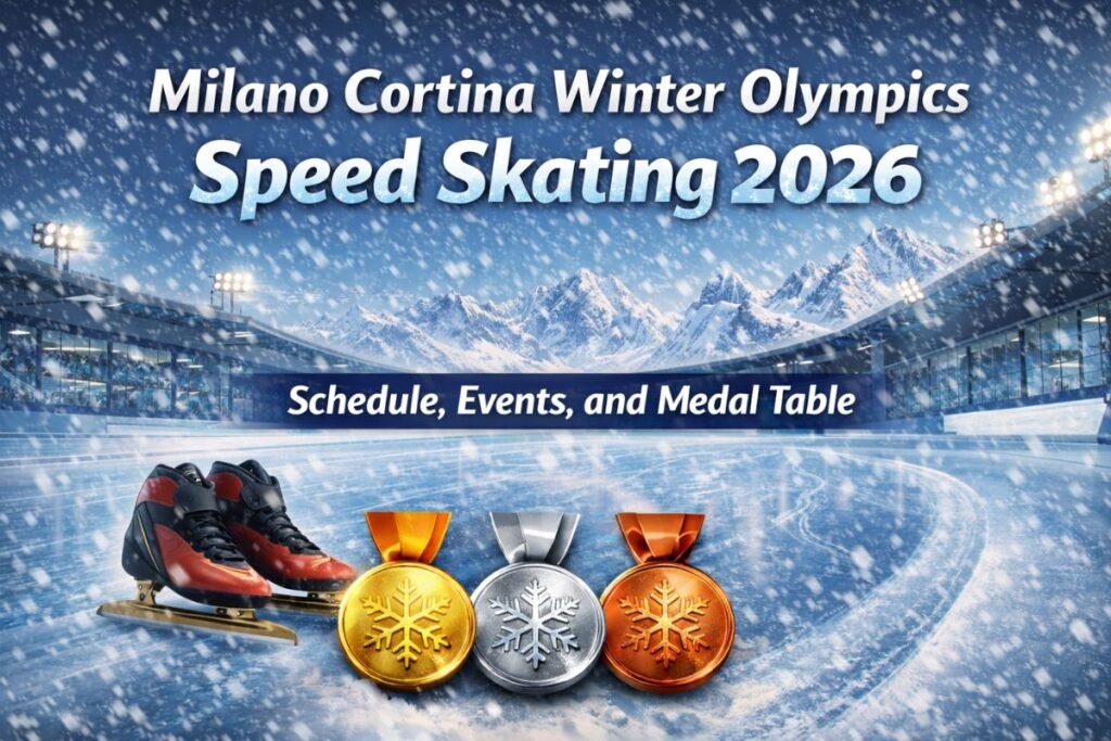 Milano Cortina Winter Olympics Speed Skating 2026 Schedule, Events, and Medal Table