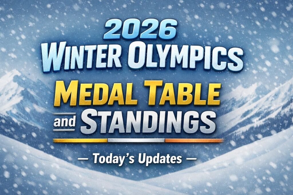 2026 Winter Olympics Medal Table and Standings – Today’s Updates