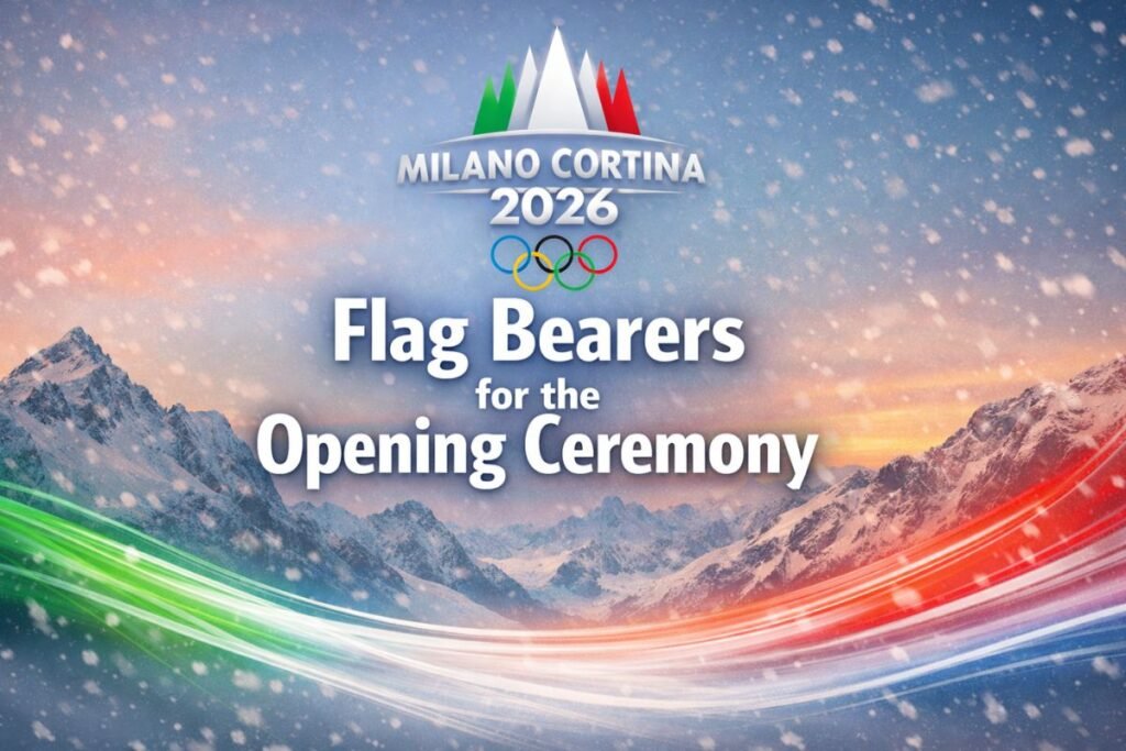 Milano Cortina Winter Olympics 2026 Flag Bearers for the Opening Ceremony