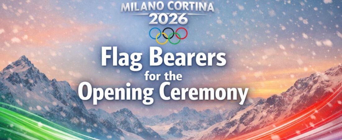 Milano Cortina Winter Olympics 2026 Flag Bearers for the Opening Ceremony